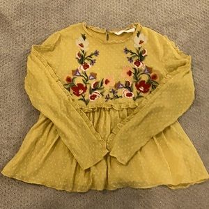 ZARA Embroidered Blouse